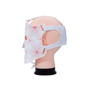 TX LED light therapy beauty mask by Trendlox product photo from left angle