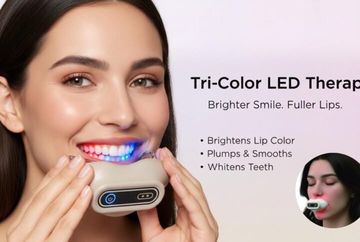 Tri-color LED therapy for brighter smile and fuller lips Tri-color LED therapy for brighter smile and fuller lips  Trendlox TR40 Wireless LED Teeth Whitening Kit  trendlox.com