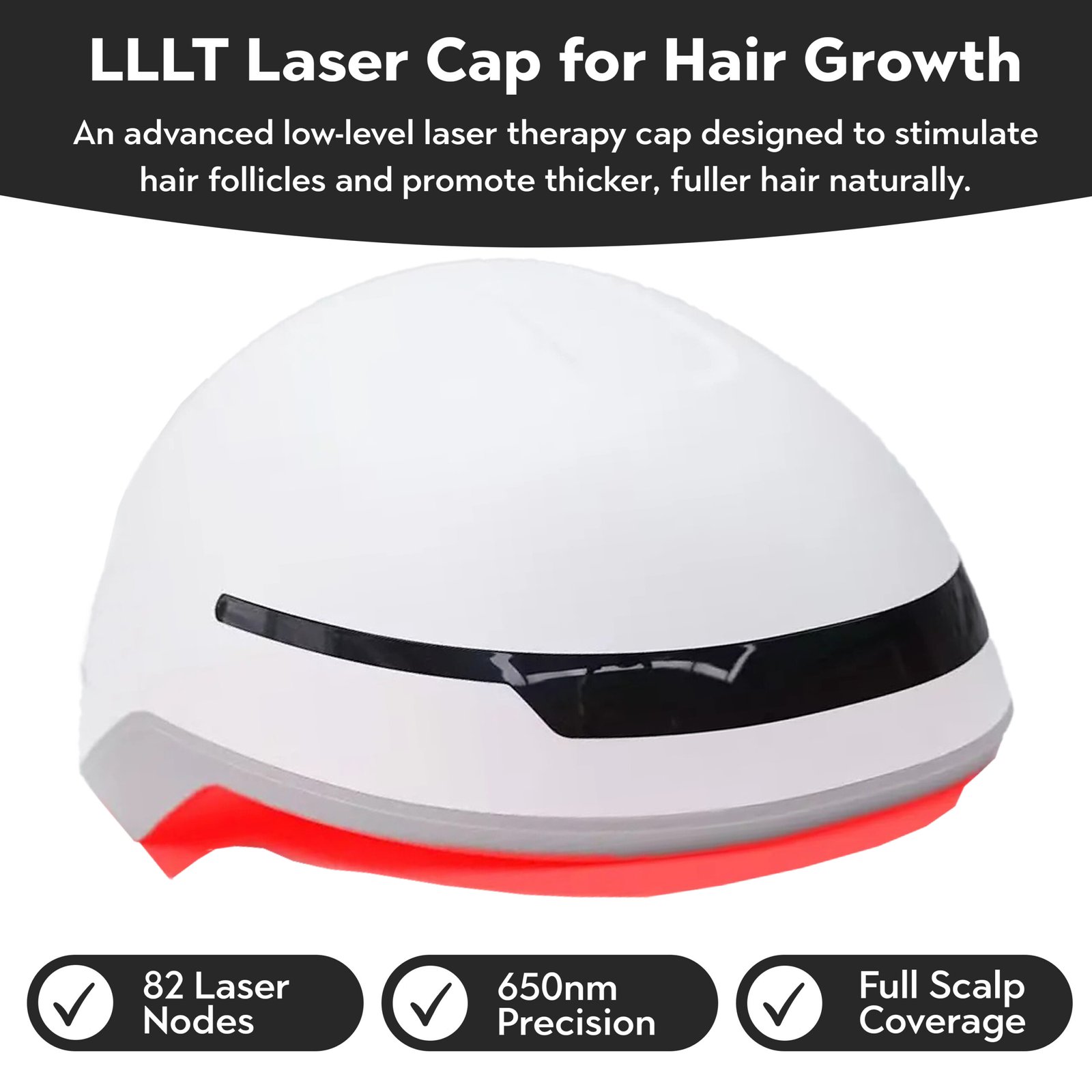 04 82 Diode Laser Hair Growth Cap | 650nm LLLT Hair Restoration