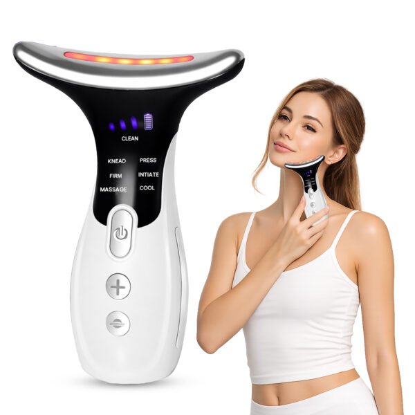 Neck & Face Lifting Massager – 7-Mode EMS & LED Photon Therapy